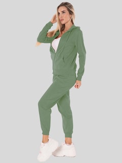 Foto 2 | Conjunto Pants Y Sudadera Conj-07 Verde Musgo Termico
