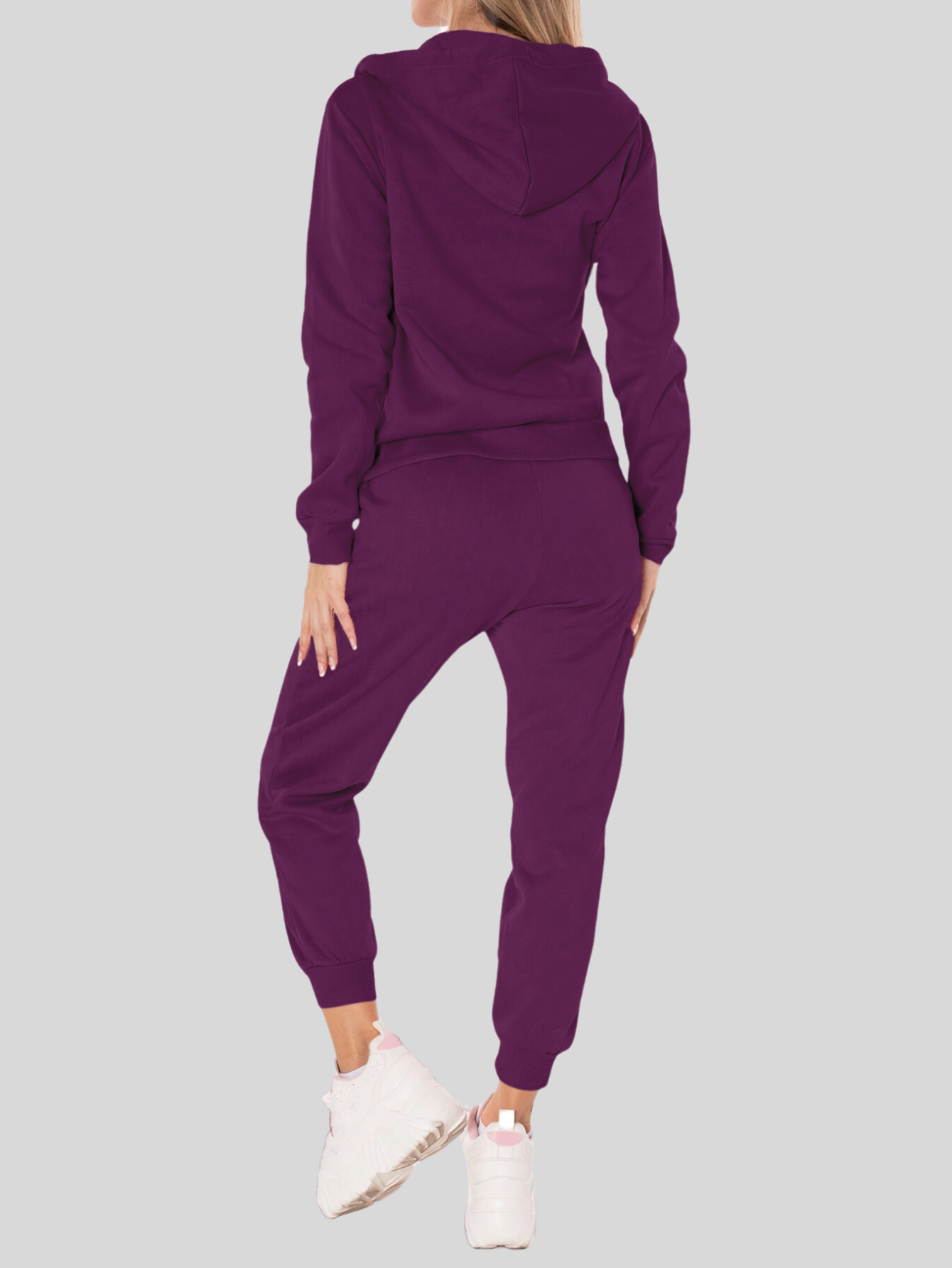 Foto 4 pulgar | Conjunto Pants Y Sudadera Conj-07 Morado Termico