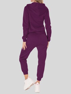 Foto 3 | Conjunto Pants Y Sudadera Conj-07 Morado Termico
