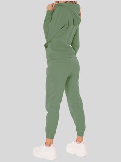 Foto 4 | Conjunto Pants Y Sudadera Conj-07 Verde Musgo Termico