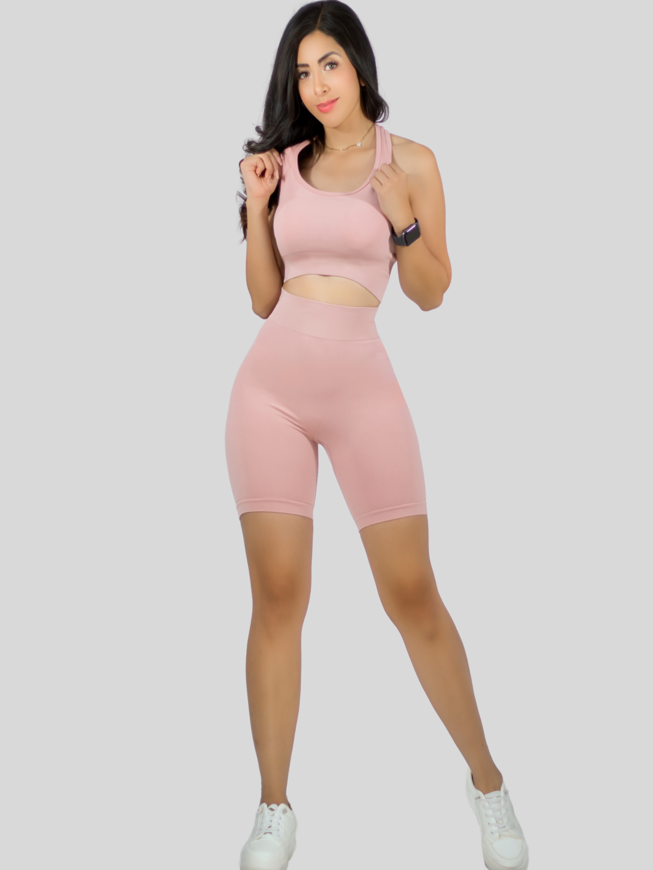 Foto 2 | Set De 2 Conjunto Deportiva Mujer Short Y Blusa Conj-056 Surtido En Color Stretch Fit Push Up