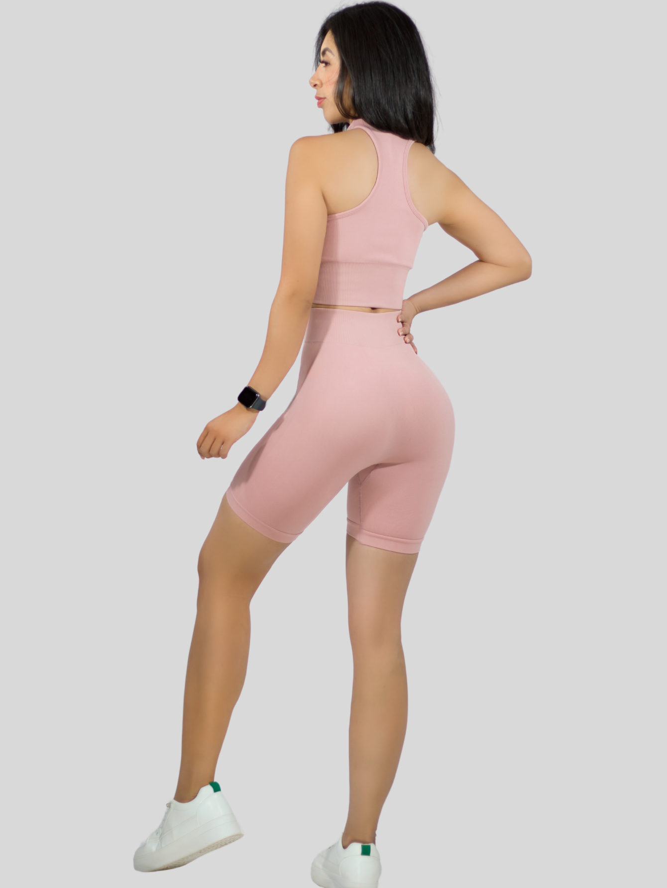 Foto 4 pulgar | Set De 2 Conjunto Deportiva Mujer Short Y Blusa Conj-056 Surtido En Color Stretch Fit Push Up