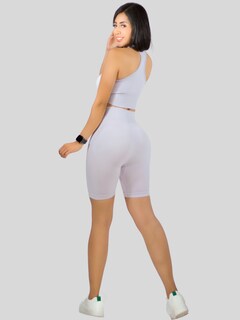 Foto 5 | Set De 2 Conjunto Deportiva Mujer Short Y Blusa Conj-056 Surtido En Color Stretch Fit Push Up