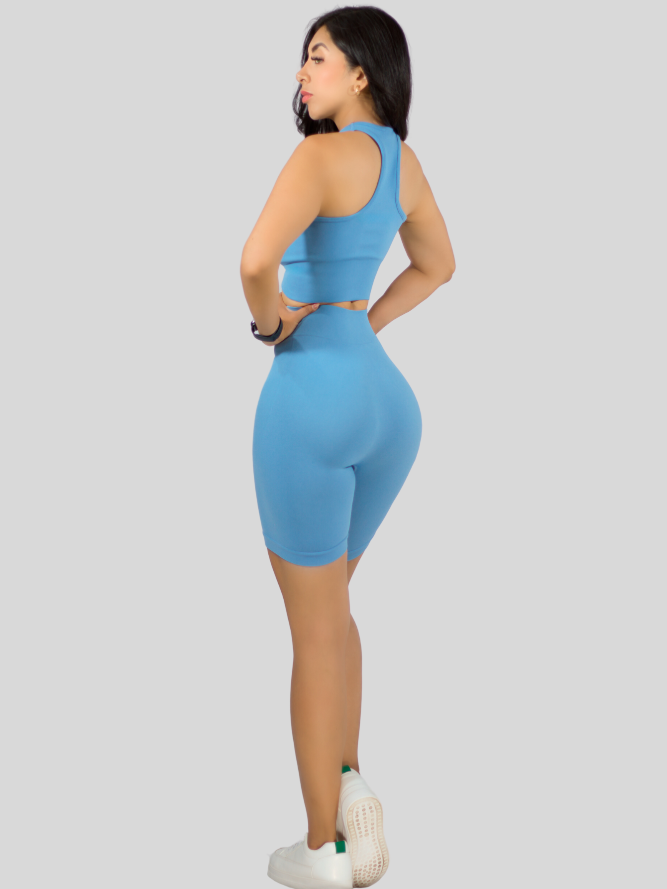 Foto 4 pulgar | Set De 2 Conjunto Deportiva Mujer Short Y Blusa Conj-056 Surtido En Color Stretch Fit Push Up