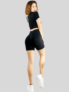 Foto 6 | Set De Dos Conjunto Deportivo De Mujer De Short Y Blusa Conj-066 Variedad De Colores Stretch Push Up