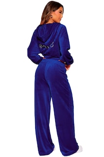 Foto 3 | Conjunto Pants para Dama Shendy Vendy 2 Piezas con Gorro Azul Rey
