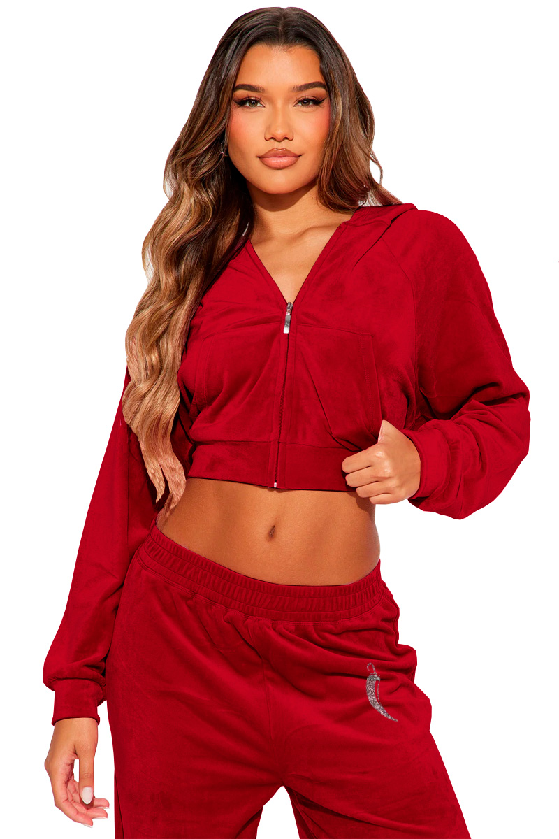Foto 3 pulgar | Conjunto de Pants Shendy Vendy Rojo para Mujer 2 Piezas