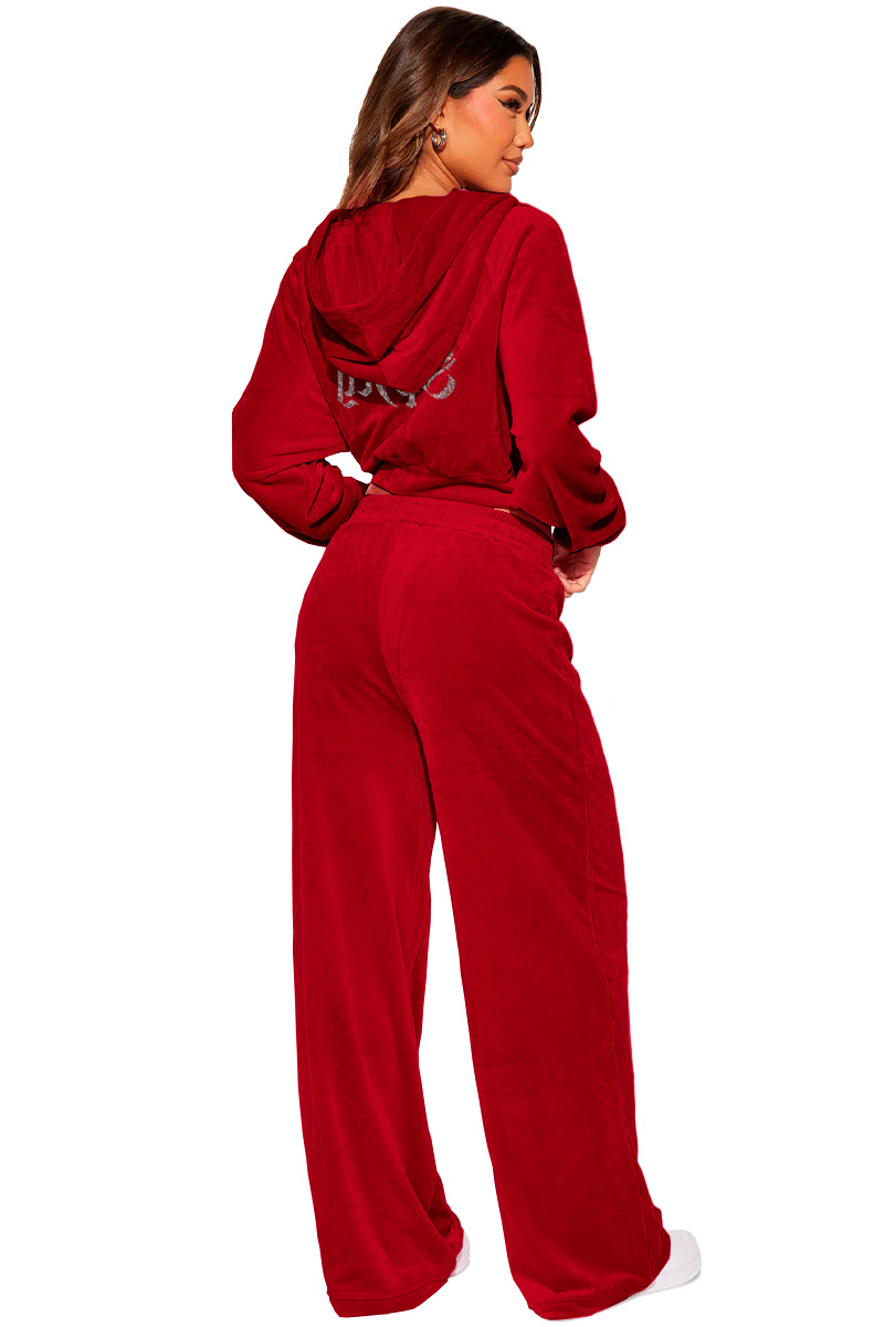 Foto 4 pulgar | Conjunto de Pants Shendy Vendy Rojo para Mujer 2 Piezas
