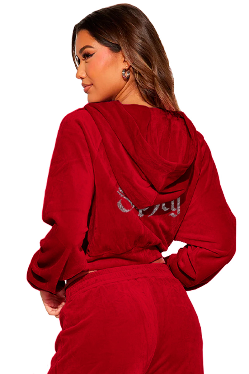Foto 5 pulgar | Conjunto de Pants Shendy Vendy Rojo para Mujer 2 Piezas