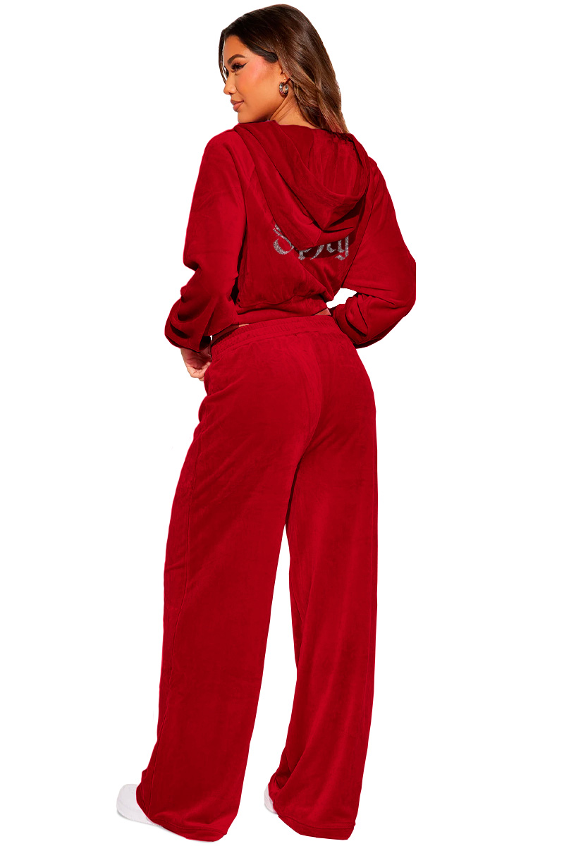 Foto 6 pulgar | Conjunto de Pants Shendy Vendy Rojo para Mujer 2 Piezas