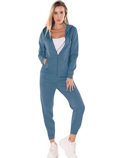 Foto 1 | Conjunto Pants y Sudadera Azul Claro Térmico