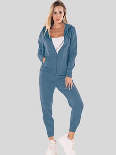 Foto 4 | Conjunto Pants y Sudadera Azul Claro Térmico