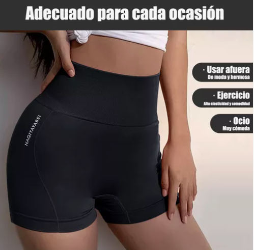 Foto 2 | Shorts de Ejercicio Short Books Cintura Alta 2 Piezas