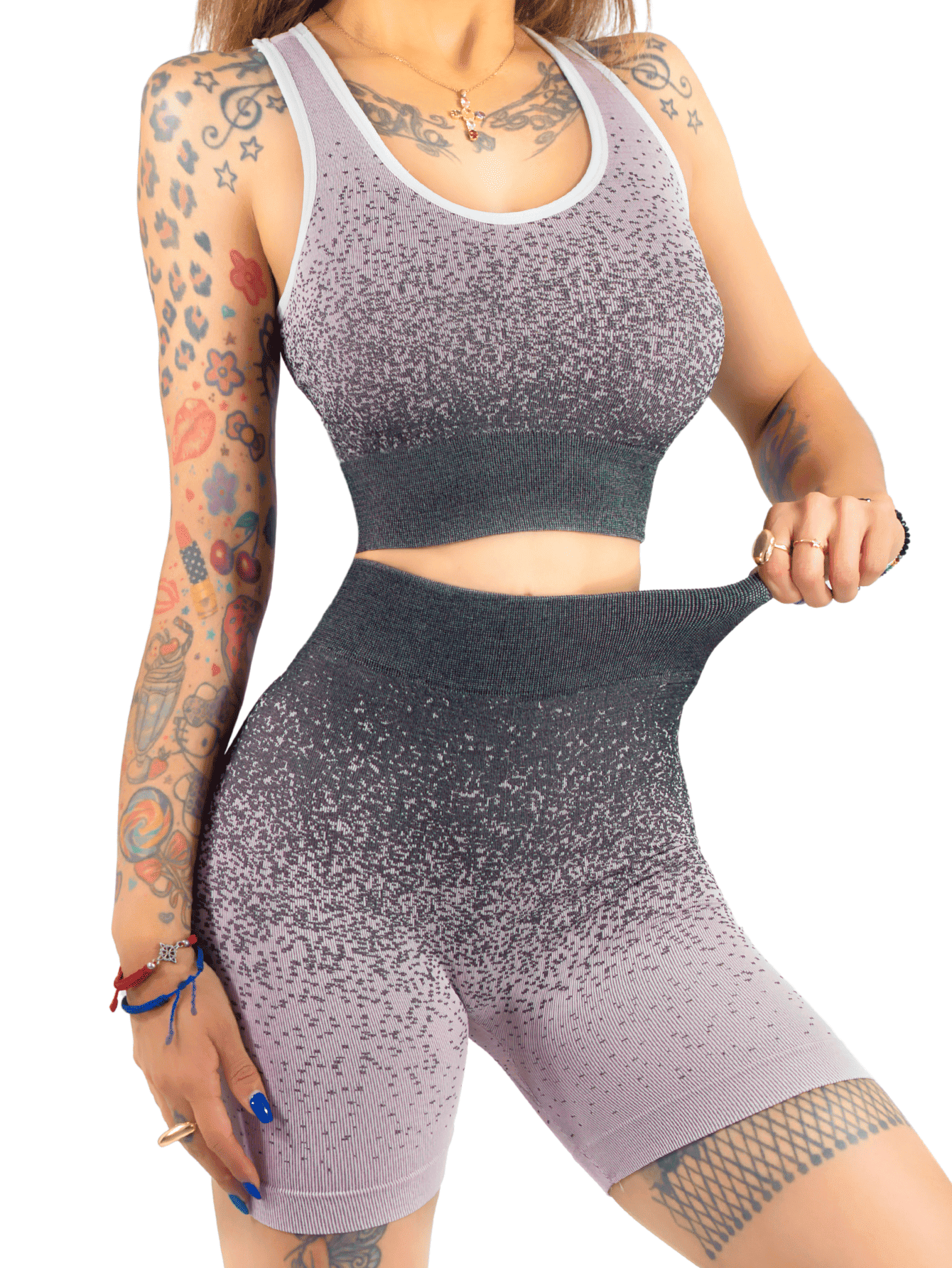 Conjunto Deportivo Casual Mujer Short Y Blusa Stretch Conj-068 Coral Comodidad Y Estilo