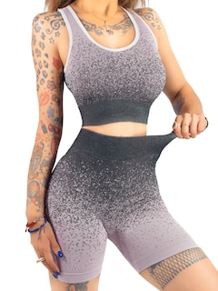 Foto 1 | Conjunto Deportivo Casual Mujer Short Y Blusa Stretch Conj-068 Coral Comodidad Y Estilo