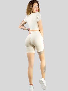 Foto 3 | Set De Dos Conjunto Deportivo De Mujer De Short Y Blusa Conj-066 Variedad De Colores Stretch Push Up