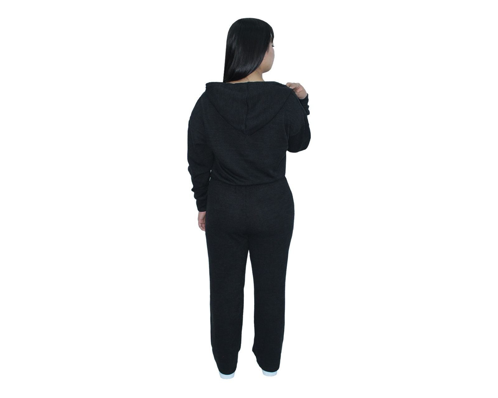 Foto 3 pulgar | Conjunto Deportivo Mujer Ocean Point Negro Sudadera Y Pantalón