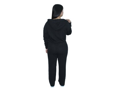 Foto 2 | Conjunto Deportivo Mujer Ocean Point Negro Sudadera Y Pantalón