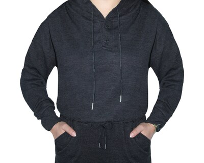 Foto 4 | Conjunto Deportivo Mujer Ocean Point Negro Sudadera Y Pantalón