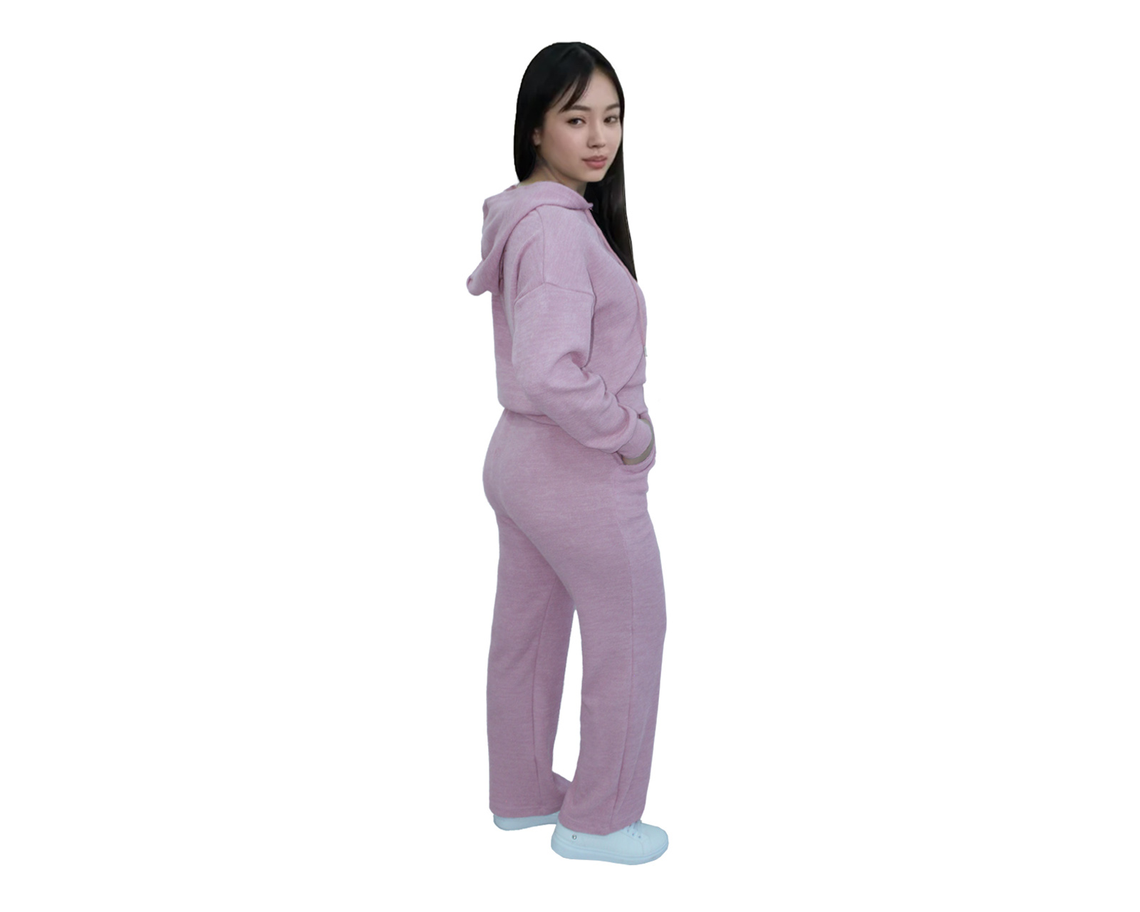 Foto 4 pulgar | Conjunto Deportivo Mujer Ocean Point Rosa Sudadera Y Pantalón