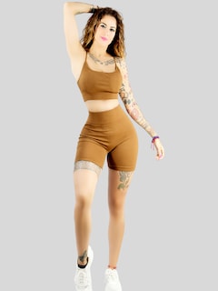 Foto 4 | Set De Dos Conjunto Deportivo Casual Mujer Short Y Blusa Stretch Conj-050 Variedad De Colores Comodidad Y Estilo