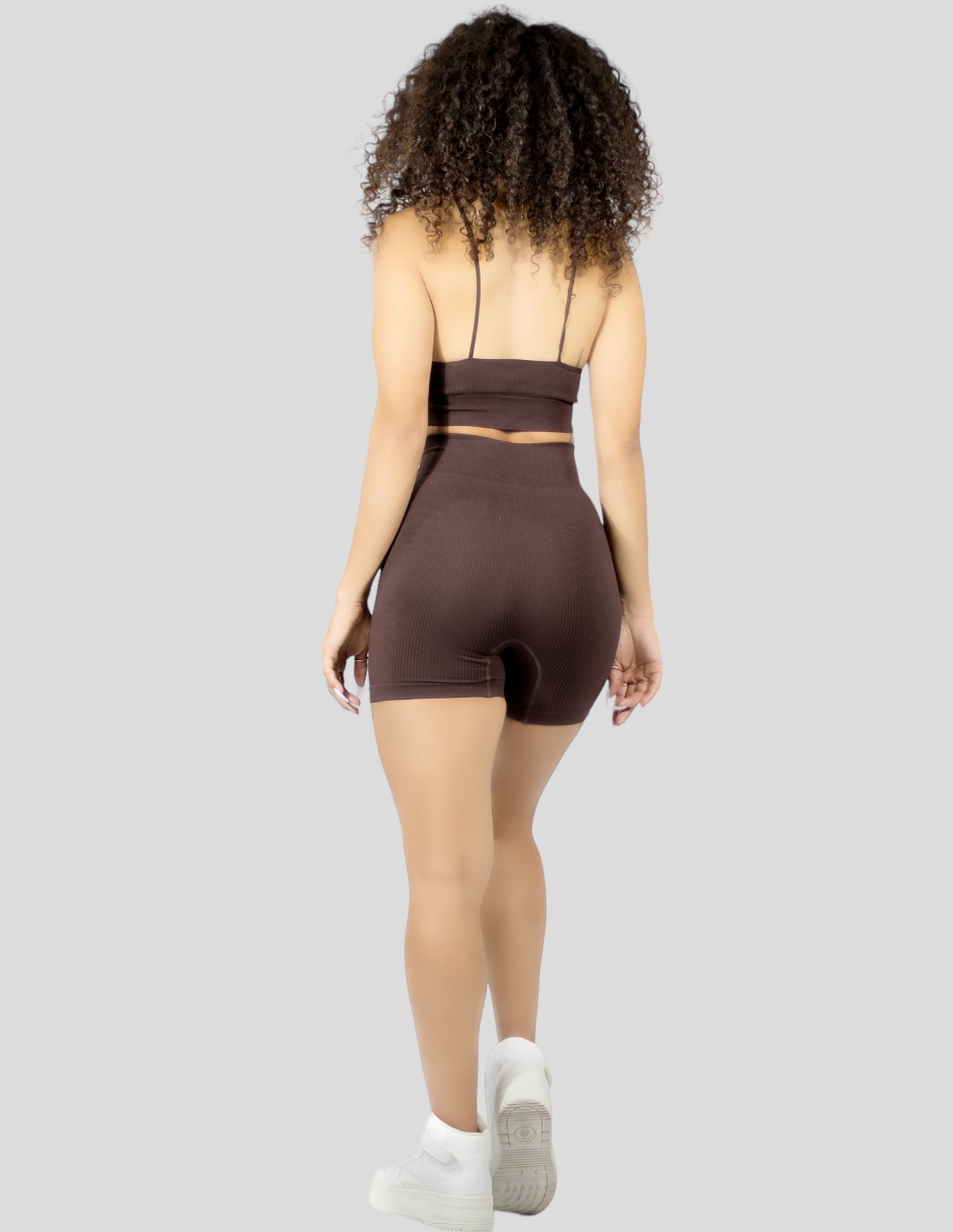Foto 4 pulgar | Set De Dos Conjunto Deportivo Casual Mujer Short Y Blusa Stretch Conj-050 Variedad De Colores Comodidad Y Estilo
