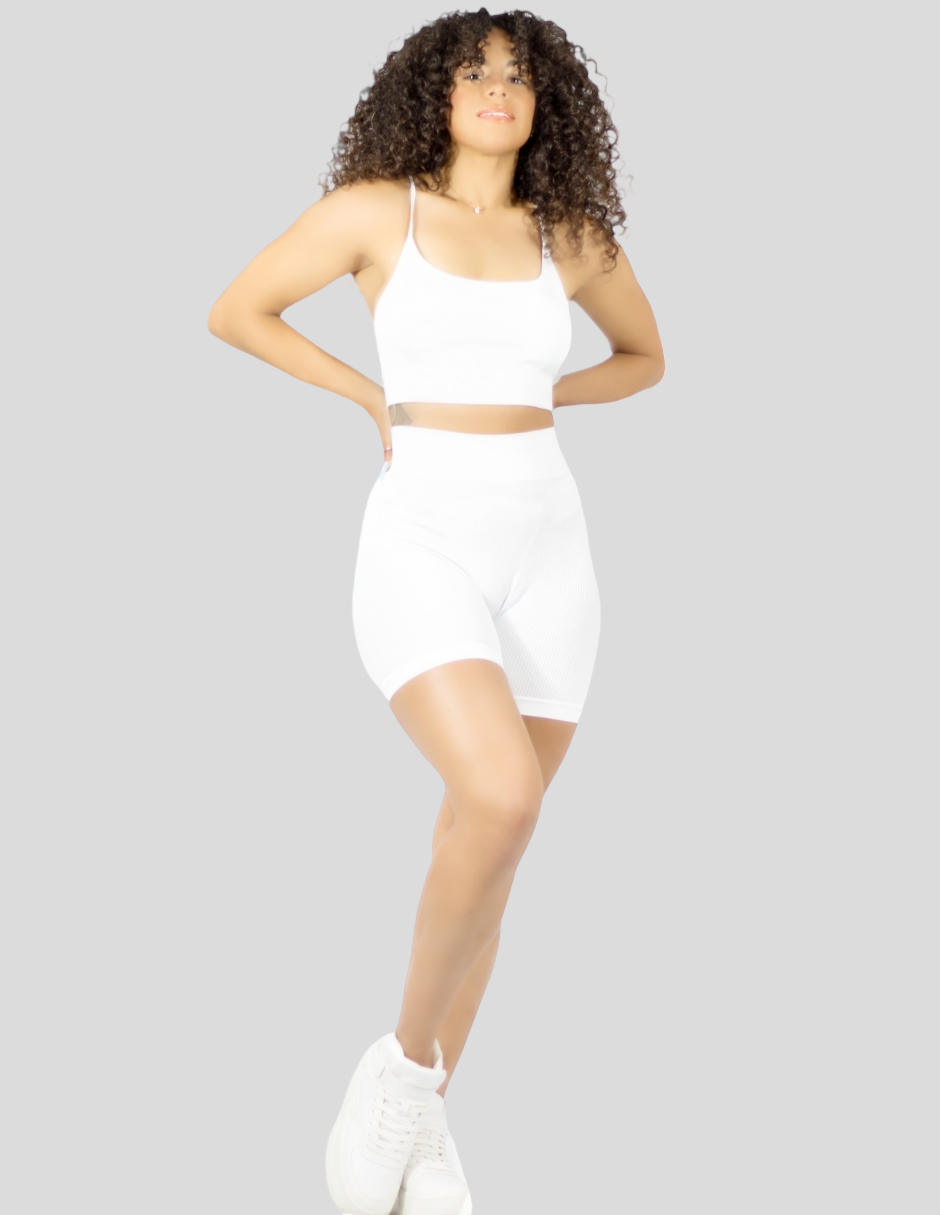 Foto 2 | Set De Dos Conjunto Deportivo Casual Mujer Short Y Blusa Stretch Conj-050 Variedad De Colores Comodidad Y Estilo