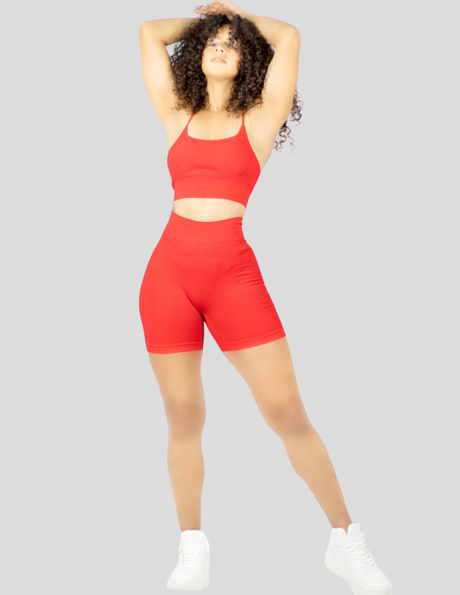 Foto 3 pulgar | Set De Dos Conjunto Deportivo Casual Mujer Short Y Blusa Stretch Conj-050 Variedad De Colores Comodidad Y Estilo