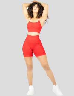 Foto 2 | Set De Dos Conjunto Deportivo Casual Mujer Short Y Blusa Stretch Conj-050 Variedad De Colores Comodidad Y Estilo
