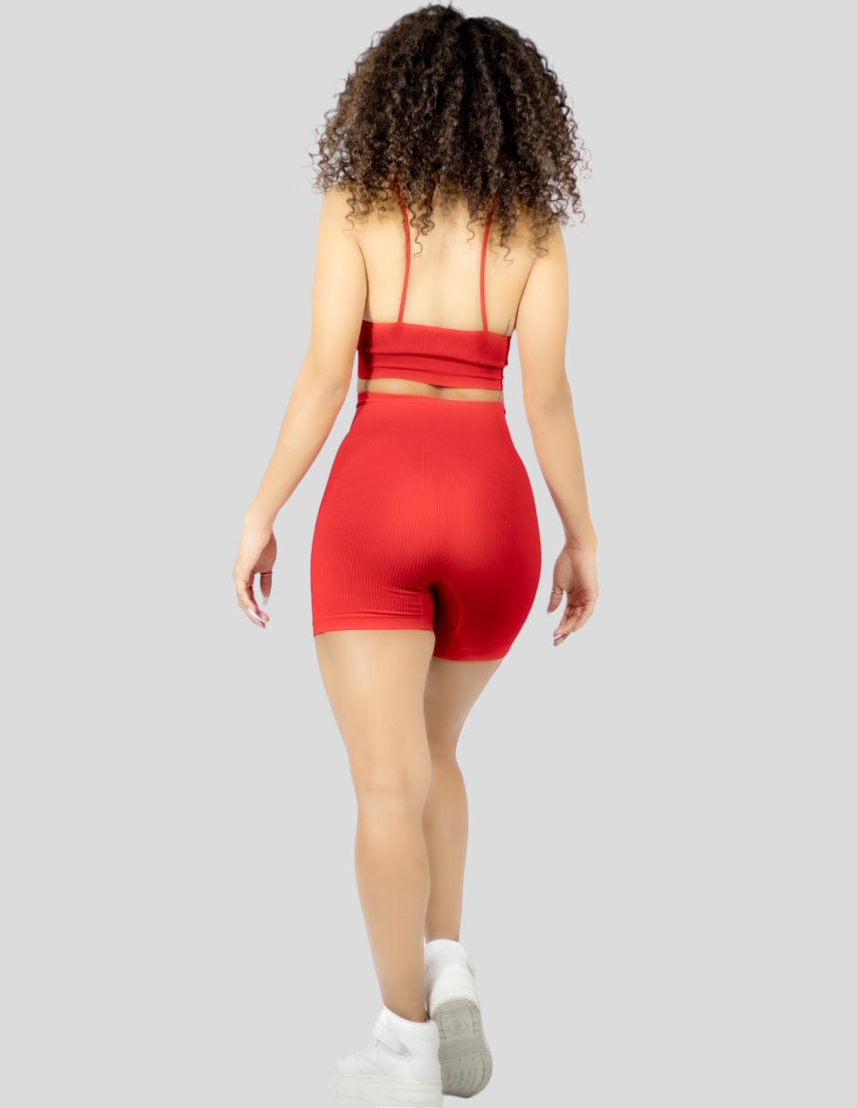 Foto 4 pulgar | Set De Dos Conjunto Deportivo Casual Mujer Short Y Blusa Stretch Conj-050 Variedad De Colores Comodidad Y Estilo