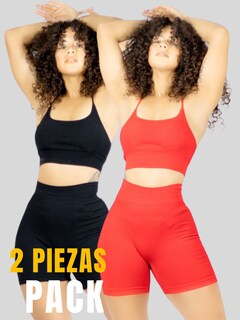 Foto 5 | Set De Dos Conjunto Deportivo Casual Mujer Short Y Blusa Stretch Conj-050 Variedad De Colores Comodidad Y Estilo