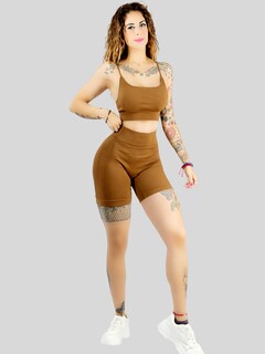 Foto 6 | Set De Dos Conjunto Deportivo Casual Mujer Short Y Blusa Stretch Conj-050 Variedad De Colores Comodidad Y Estilo