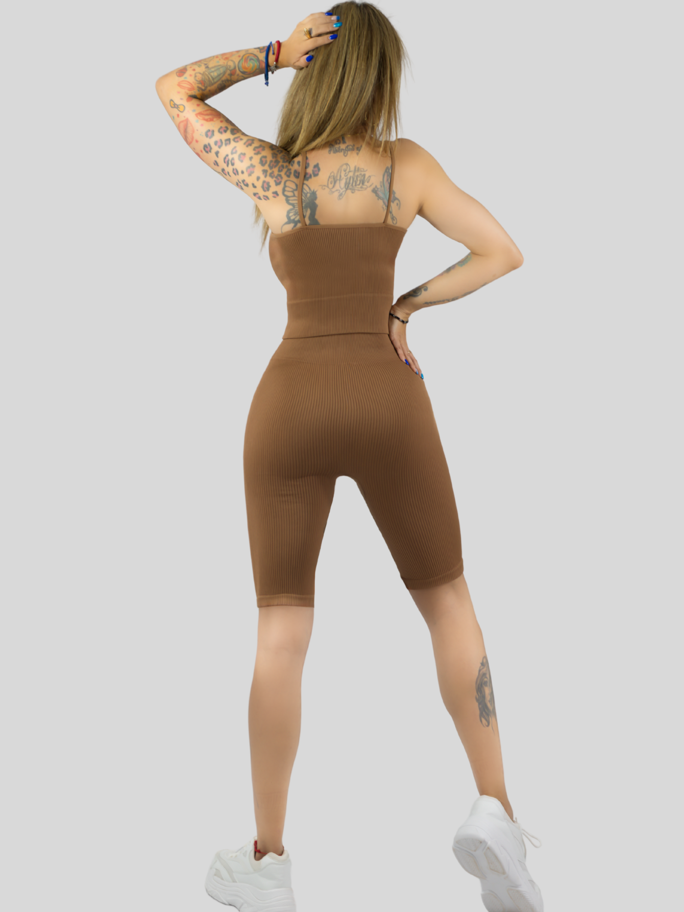 Foto 3 | Set De 2 Conjunto Deportiva Mujer Short Y Blusa Conj-069 Surtido En Color Stretch Fit Push Up