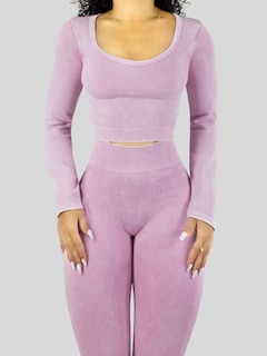 Foto 7 | Set Deportivo Mujer Gym Yoga O Casual Conj-072 Lila Blusa Y Pants