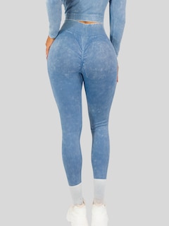Foto 6 | Set Deportivo Mujer Gym Yoga O Casual Conj-072 Azul Blusa Y Pants