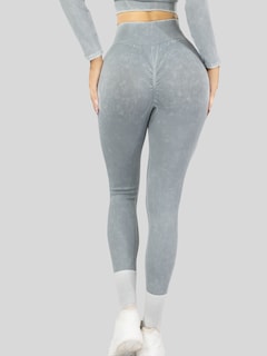 Foto 6 | Set Deportivo Mujer Gym Yoga O Casual Conj-072 Gris Claro Blusa Y Pants