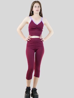 Foto 2 | Set De 2 Conjuntos Deportivos Mujer Conj-060-px2 Variedad De Colores Capri Y Top Stretch Fit