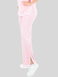 Foto 6 | Conjunto Mujer 2 Piezas Playera Oversize Y Pantalón Stretch Conj-073 Rosa Casual