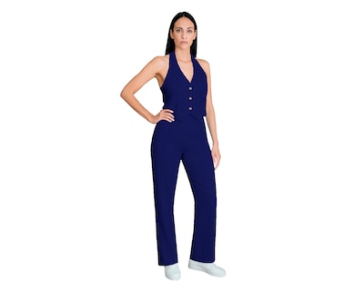 Foto 2 | Conjunto De Mujer 2 Piezas, Ocean Point Chaleco Halter, Pantalón Recto