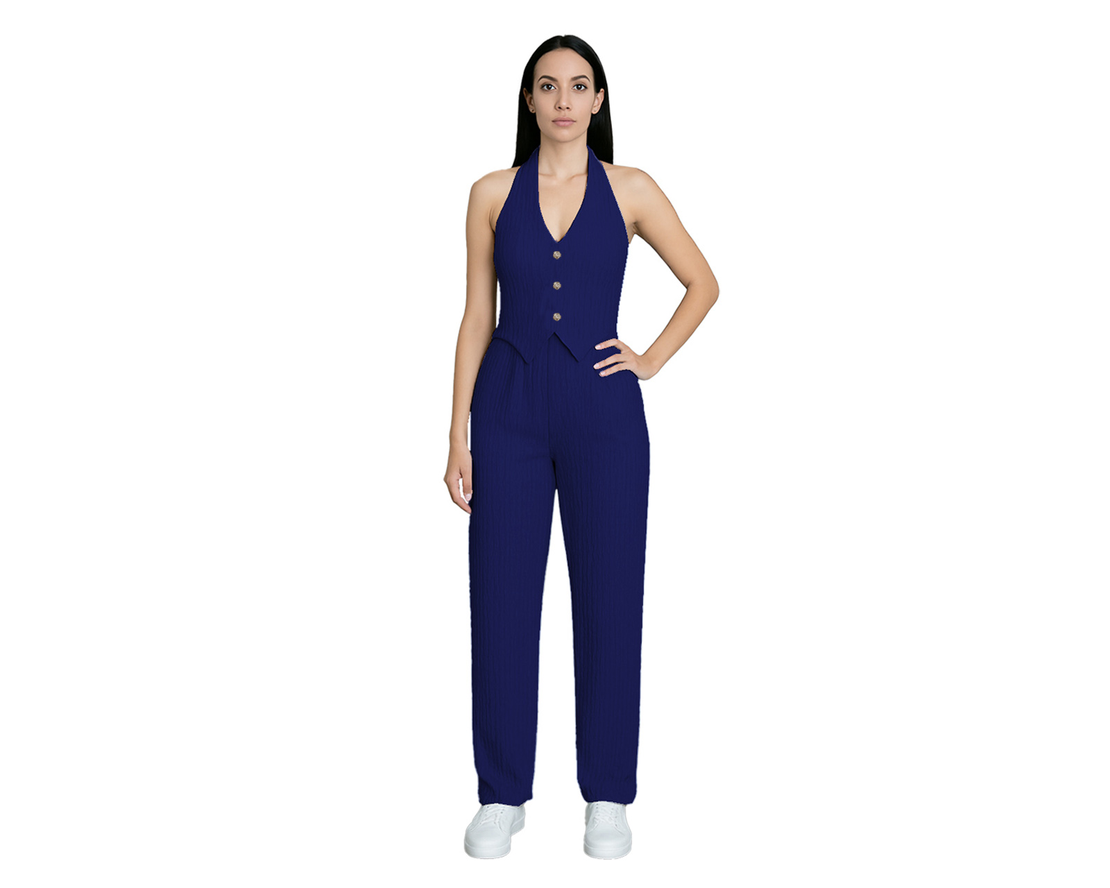 Foto 4 pulgar | Conjunto De Mujer 2 Piezas, Ocean Point Chaleco Halter, Pantalón Recto