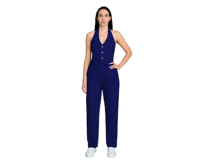 Foto 3 | Conjunto De Mujer 2 Piezas, Ocean Point Chaleco Halter, Pantalón Recto