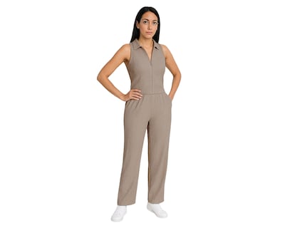 Foto 1 | Conjunto Dama 2 Piezas Ocean Point Top Con Cierre Y Pantalón Casual