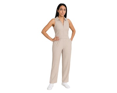 Foto 1 | Conjunto Dama 2 Piezas Ocean Point Top Con Cierre Y Pantalón Casual