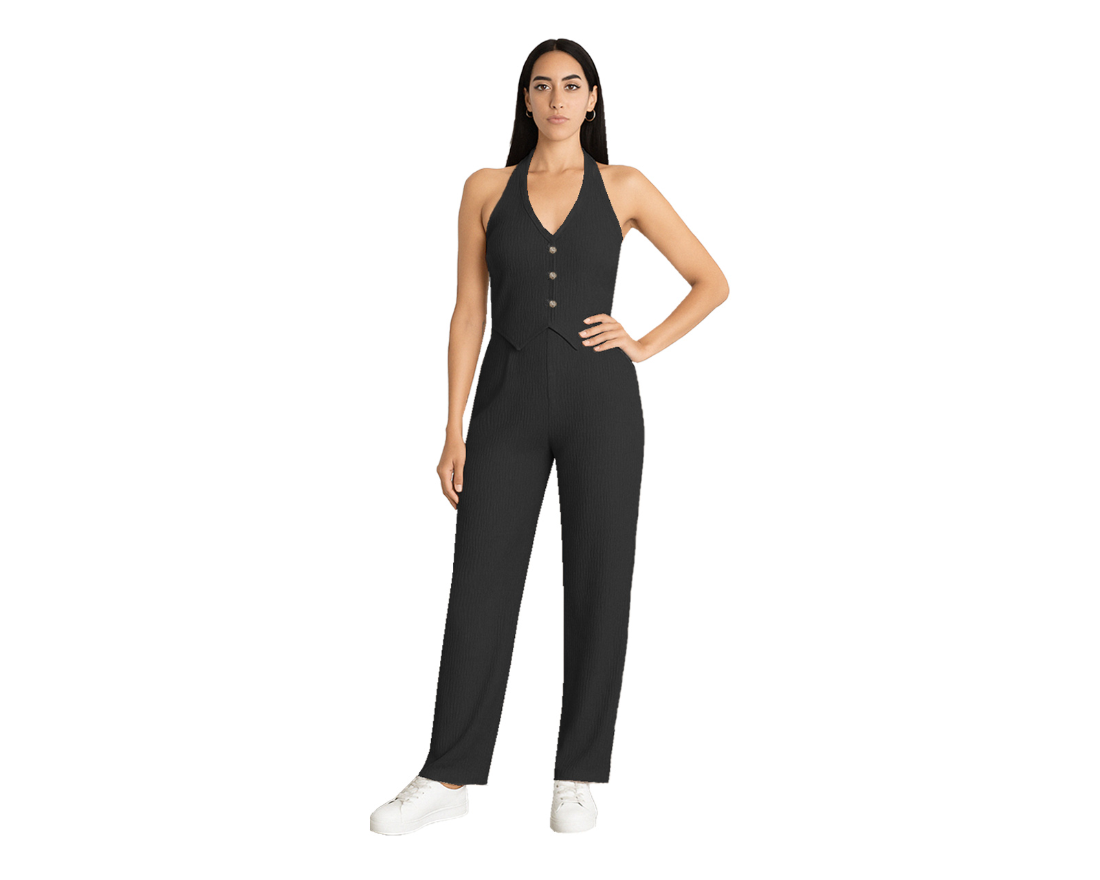 Foto 1 | Conjunto De Mujer 2 Piezas, Ocean Point Chaleco Halter, Pantalón Recto