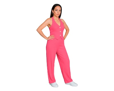 Foto 2 | Conjunto De Mujer 2 Piezas, Ocean Point Chaleco Halter, Pantalón Recto