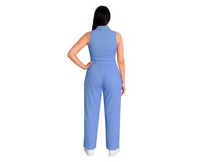 Foto 2 | Conjunto Dama 2 Piezas Ocean Point Top Con Cierre Y Pantalón Casual