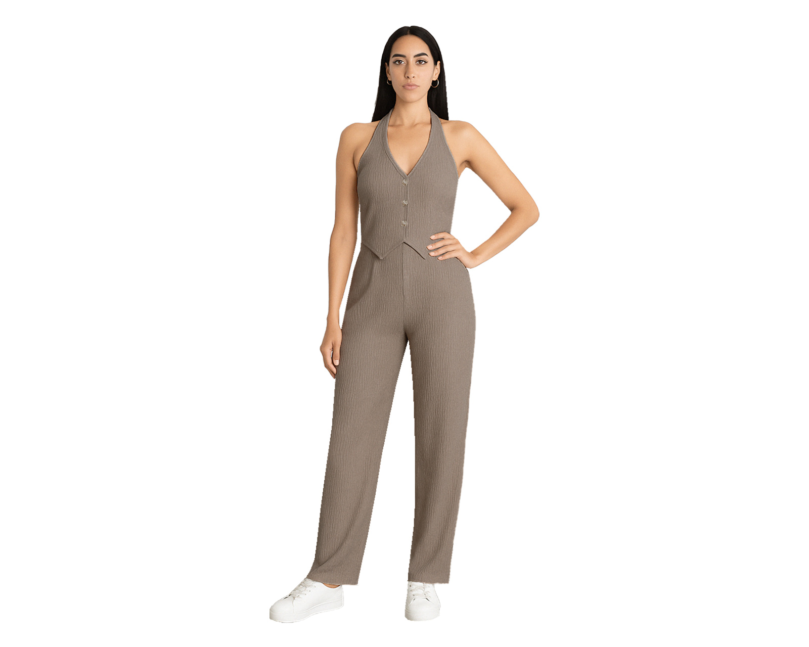 Foto 1 | Conjunto De Mujer 2 Piezas, Ocean Point Chaleco Halter, Pantalón Recto