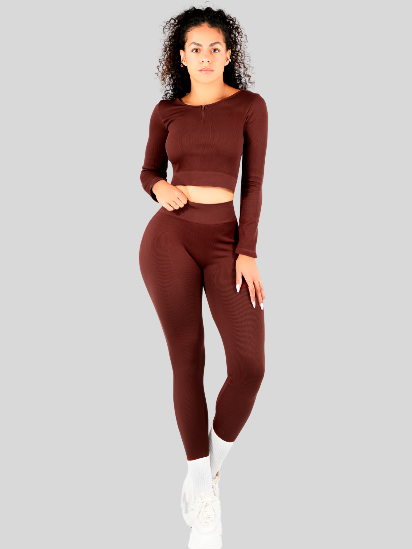 Foto 5 pulgar | Conjunto Deportivo Top y Pants para Mujer