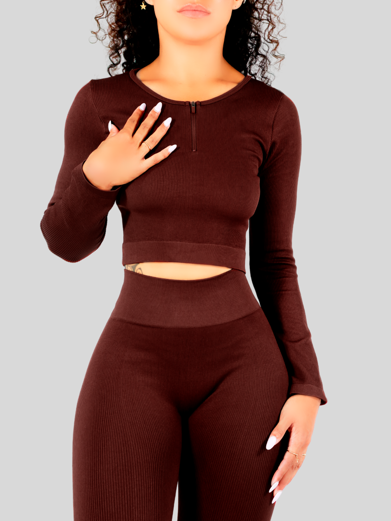 Foto 7 pulgar | Conjunto Deportivo Top y Pants para Mujer
