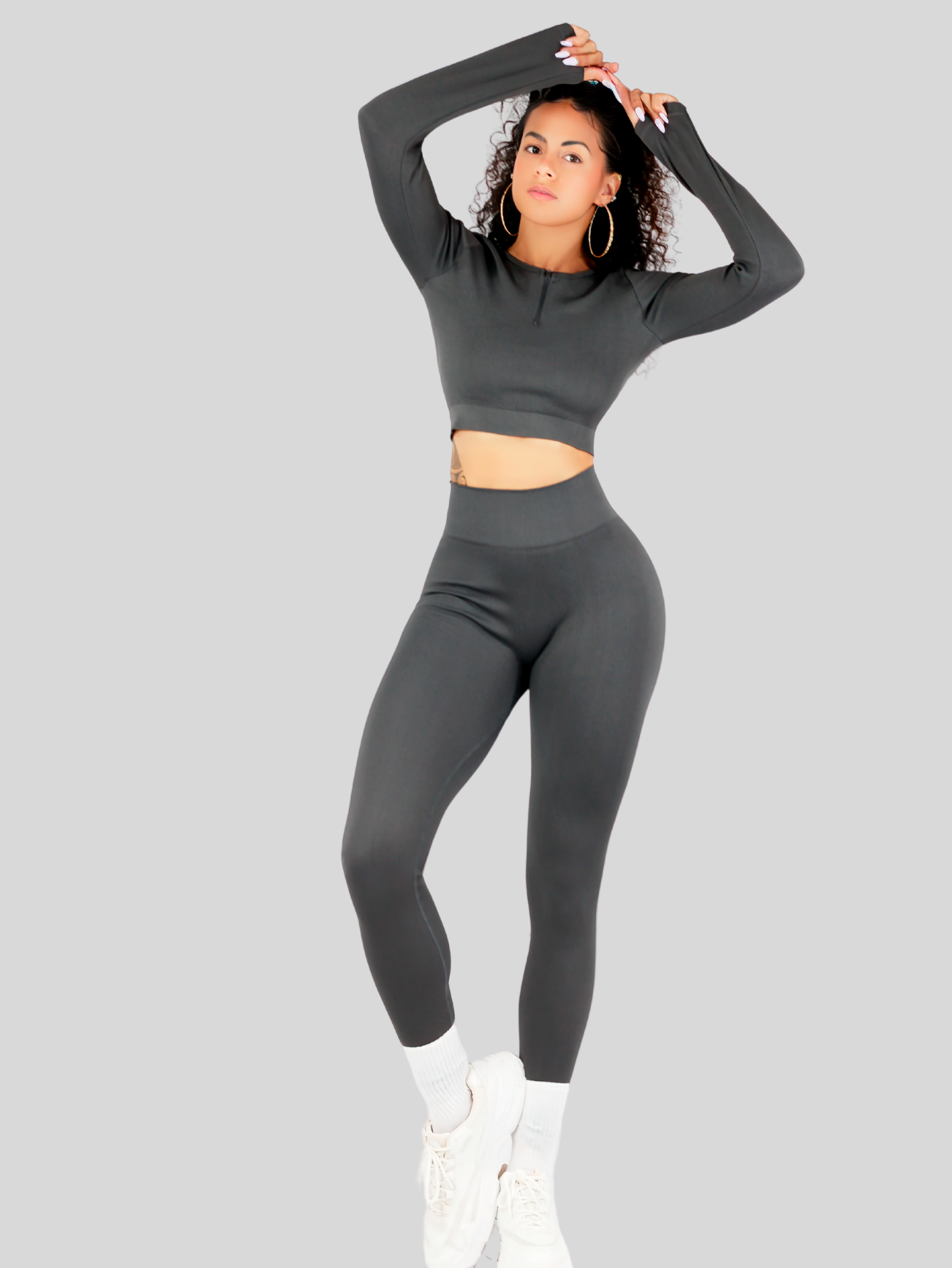 Foto 3 pulgar | Conjunto Deportivo Top y Pants para Mujer